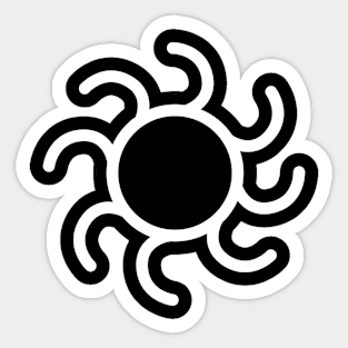 Gold Sun Sticker